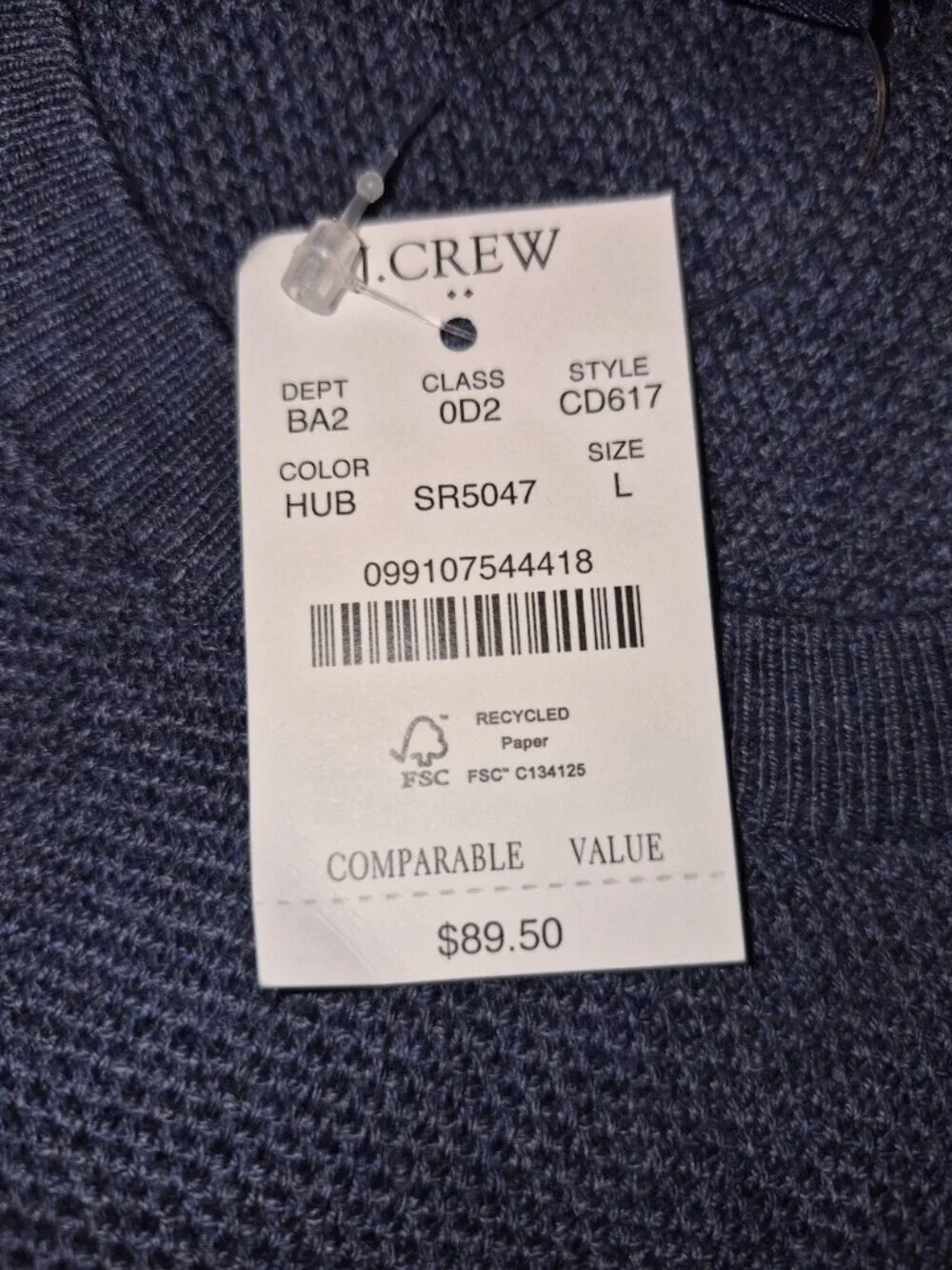 Men's Lightweight Knit Sweater J Crew Size Large Lot Of 4